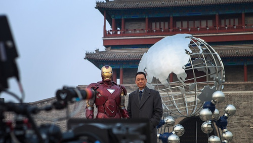  Iron man 3 on set