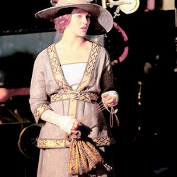  Jessica Brown Findlay on set of Winter’s Tale, December 4, 2012