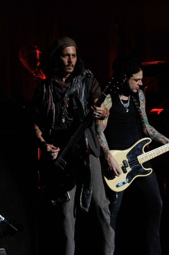  Johnny Depp at Alice Cooper's Christmas Pudding, December 8
