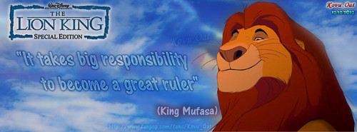 King Mufasa Motto Facebook Cover