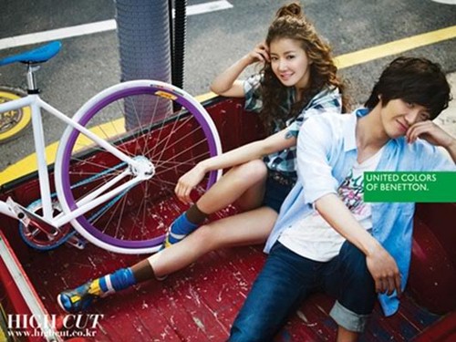 Lee Si Young and Nam Goong Min for Benetton ads