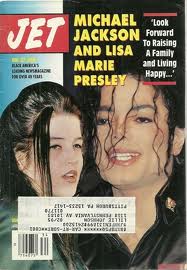  Michael And Lisa Marie On The Cover Of The 1994 Issue Of "JET" Magazine