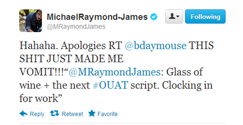  Michael Raymond-James (Neal Cassady) RT Rude comentario from "Neal's Haters"