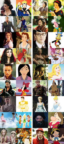  Once Upon A Time characters and Disney Counterparts