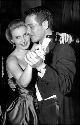  Paul Newman and Joanne Woodward dancing at a party celebrating her Oscar for "Three Faces of Eve"