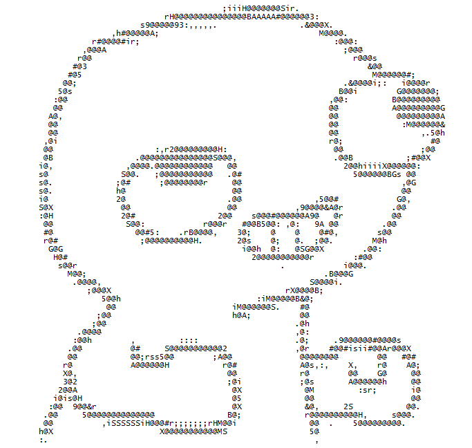Random ASCII Picture from http://16bitmjfan.deviantart.com/art/FSJAL-ASCII-...