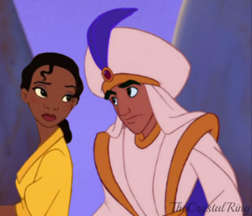  Tiana and Aladdin và cây đèn thần
