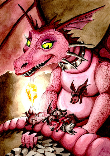  dragon and her dronkeys