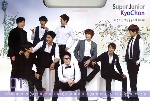  2013 Calendar with Super Junior