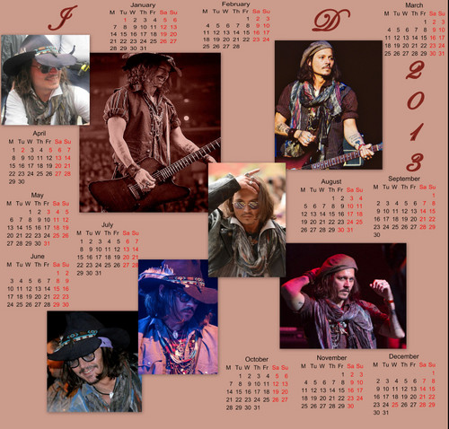  2013 Johnny Calendar