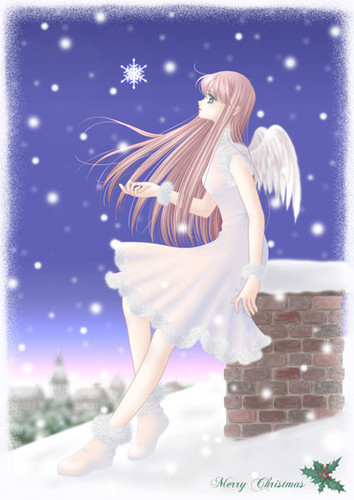 Anime angel girl