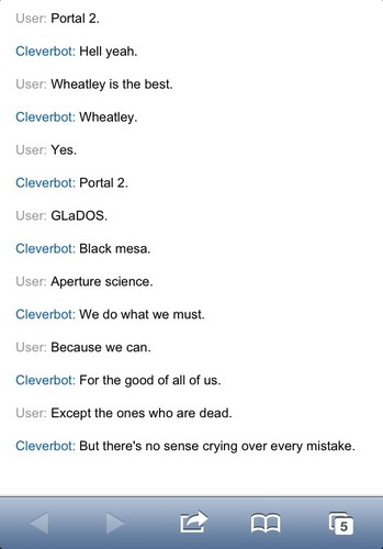  Cleverbot is amazing :3