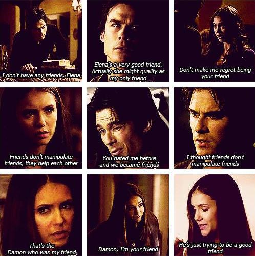  Damon & Elena = Friendship