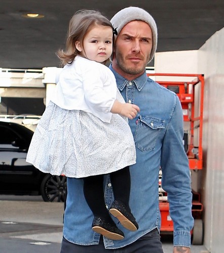  David Beckham and his family
