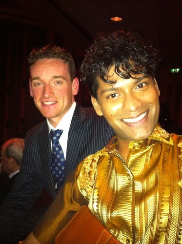  Emmanuel straal, ray at VS Gala 2012, with property entrepreneur Patrick Moss.