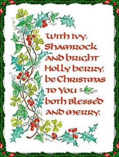  Irish 크리스마스 card