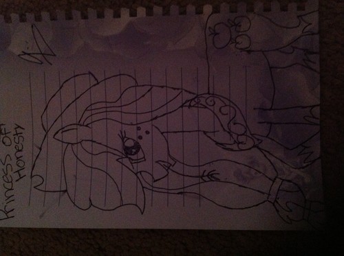  Mah drawing of applejack when she's a Princess