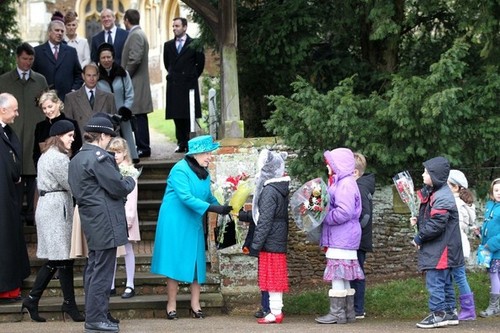  Royal Family Sandringham giáng sinh 2012