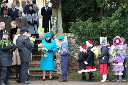  Royal Family Sandringham pasko 2012