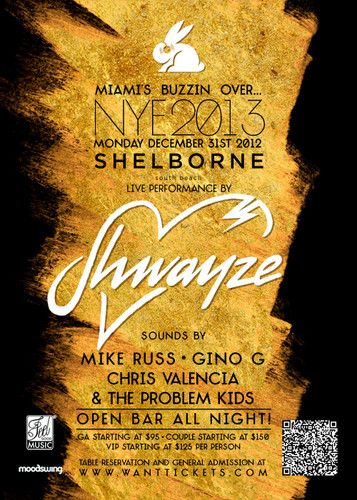  SHWAYZE Live - NYE '13 - Miami ساحل سمندر, بیچ