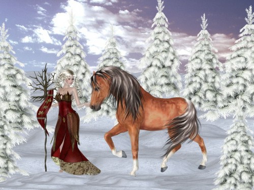  Winter Fairy Hintergrund