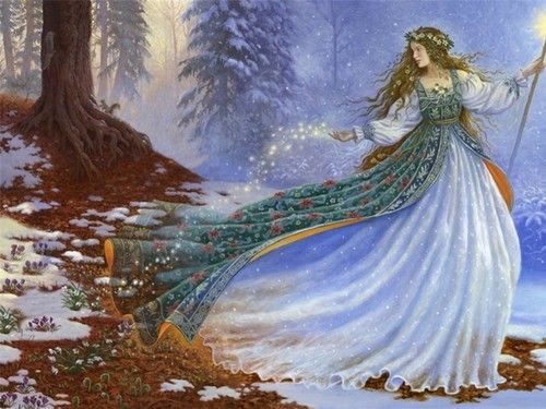  Winter Fairy 壁紙
