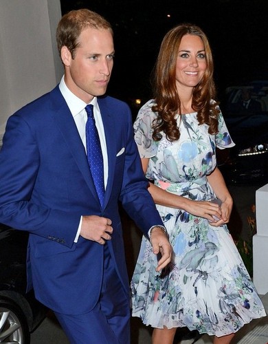  at Eden Hall with her husband Prince William