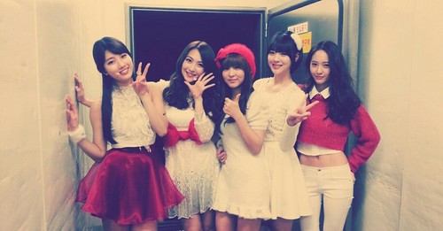 kpop 94 line..(Fx Sulli and Krystal with Kara Jiyoung,Miss A Suzy,4minute Sohyun)