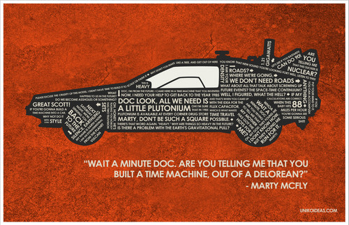  Back to the Future Quote Poster