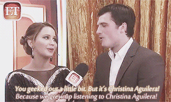 Josh & Jen geeking out over Christinal Aguilera