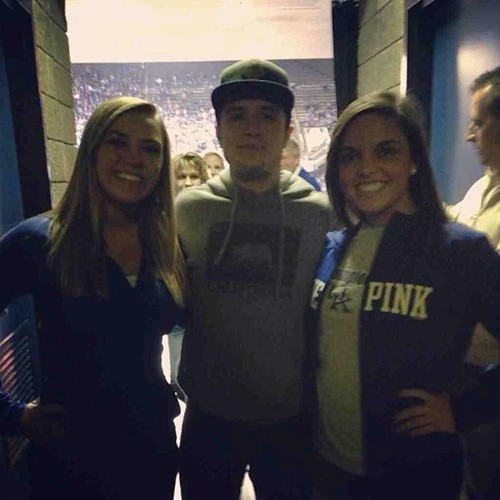  Josh with fan at the UK game tonight