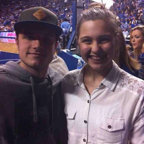  Josh with fan at the UK game tonight