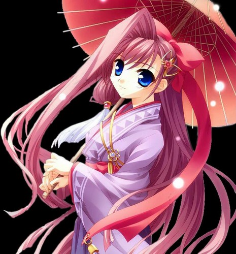  кимоно Аниме Girl