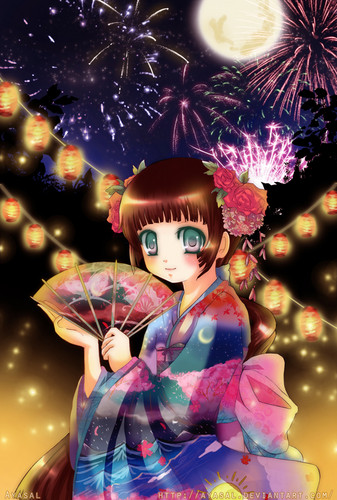  kimono Anime Girl
