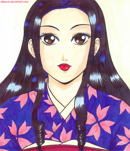  kimono anime Girl