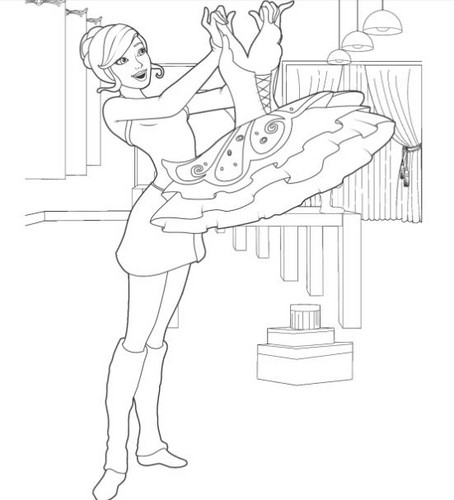 Pink Shoes Coloring Pages