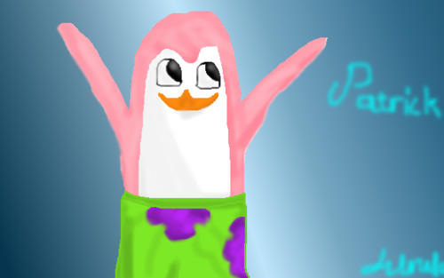  REQUEST-Patrick as Penguin- Quick Sketch