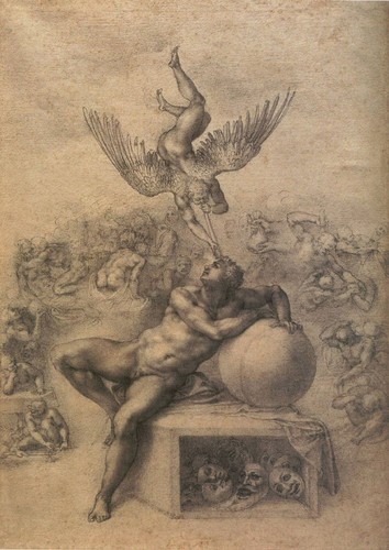  The Dream of Human Life por Michelangelo, c. 1533