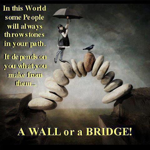 a wall or a bridge