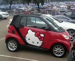  hello kitty car