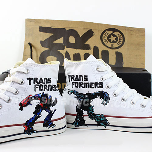  transformers hand painted casual shoes