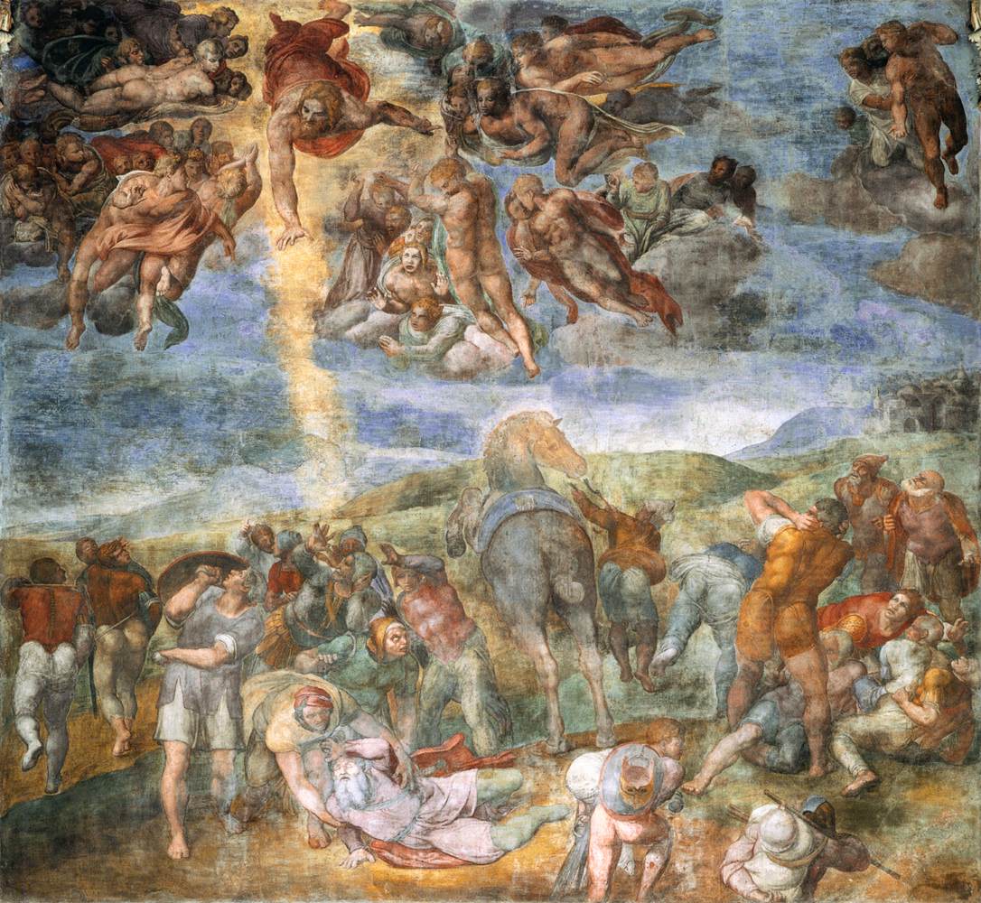 1543-1545 Michelangelo works on the CONVERSION OF ST. PAUL fresco in the the Pauline Chapel.