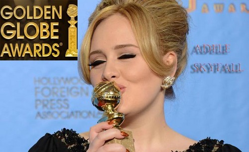  Adele Accepted the 2013 Golden Globes Awards for her song Skyfall