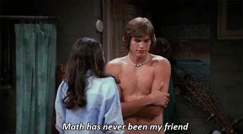  Ashton Kutcher about math :)