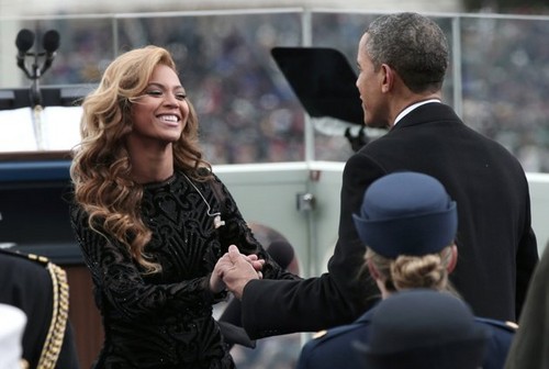  Beyoncé And President re-elect Barack Obama