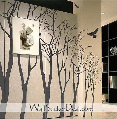  Birds and Branch mural Stickers