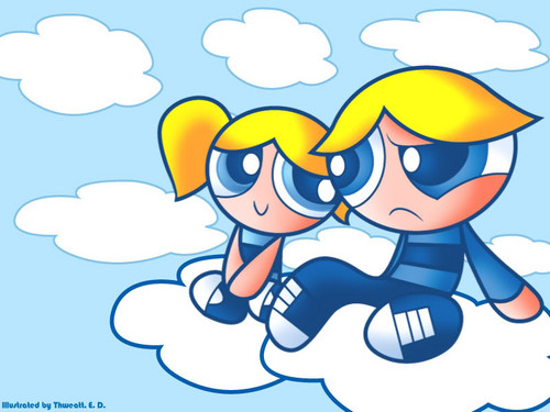  Boomer and Bubbles in the clouds