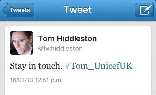  Tom helping out @Unicef_UK