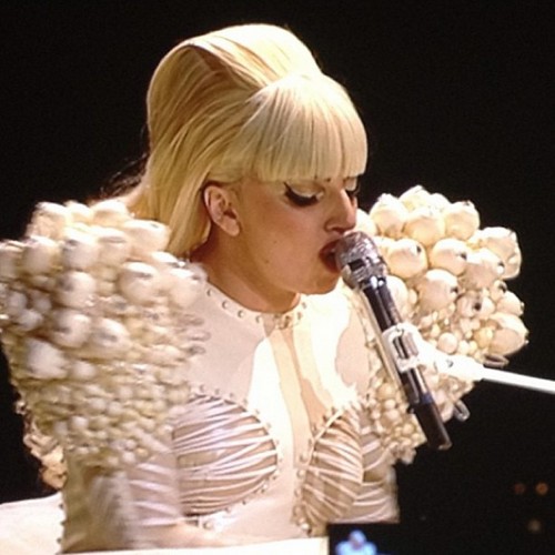  Gaga performing for White House Staff