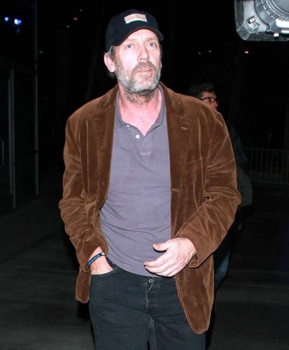 Hugh Laurie, leaving the Staples Center in Los Angeles on Friday, January 4, 2013